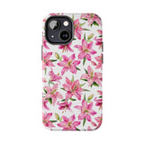STUBBIE Phone Case for Apple iPhone - Pink Lily Flower Phone Case