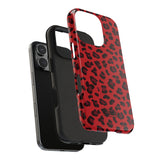 STUBBIE Phone Case for Apple iPhone - Red Leopard Phone Case