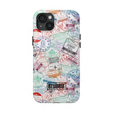 STUBBIE Phone Case for Apple iPhone - Travel Stamp Stubbie