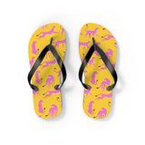 Cheetah Flip Flops