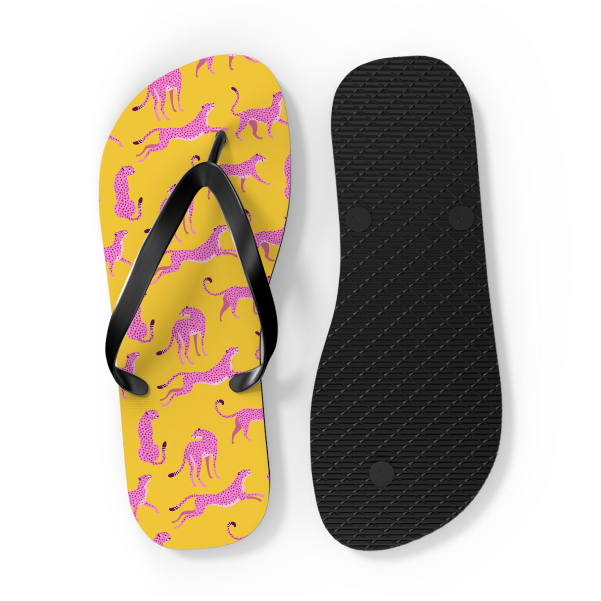 Cheetah Flip Flops