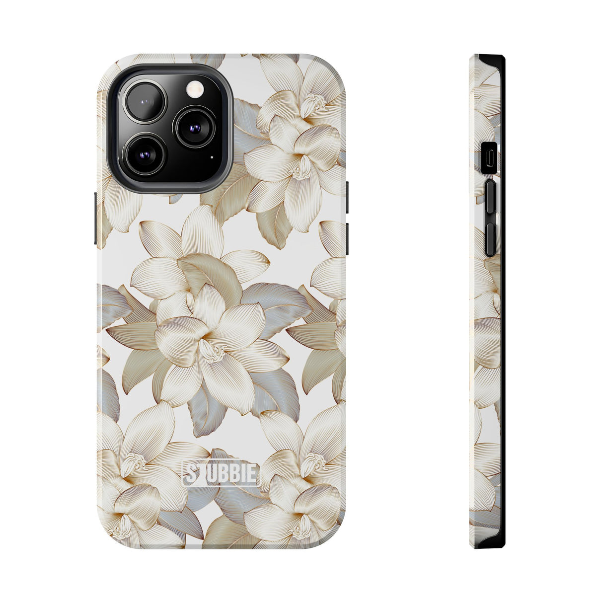 STUBBIE Phone Case for Apple iPhone - White Flowers Phone Case