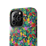 STUBBIE Phone Case for Apple iPhone - Hiding Jungle Birds Stubbie