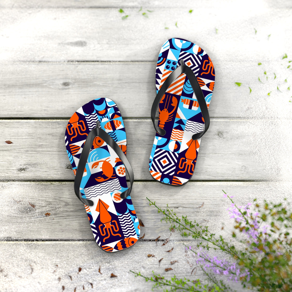 STUBBIE Flip Flops - Something Fishy STUBBIE