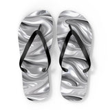 Silver Flip Flops