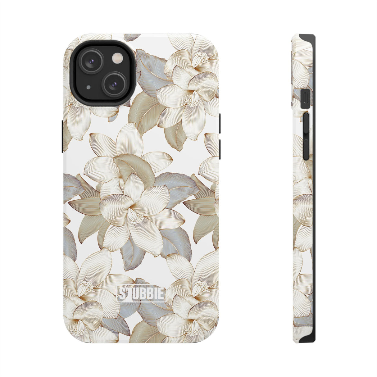 STUBBIE Phone Case for Apple iPhone - White Flowers Phone Case
