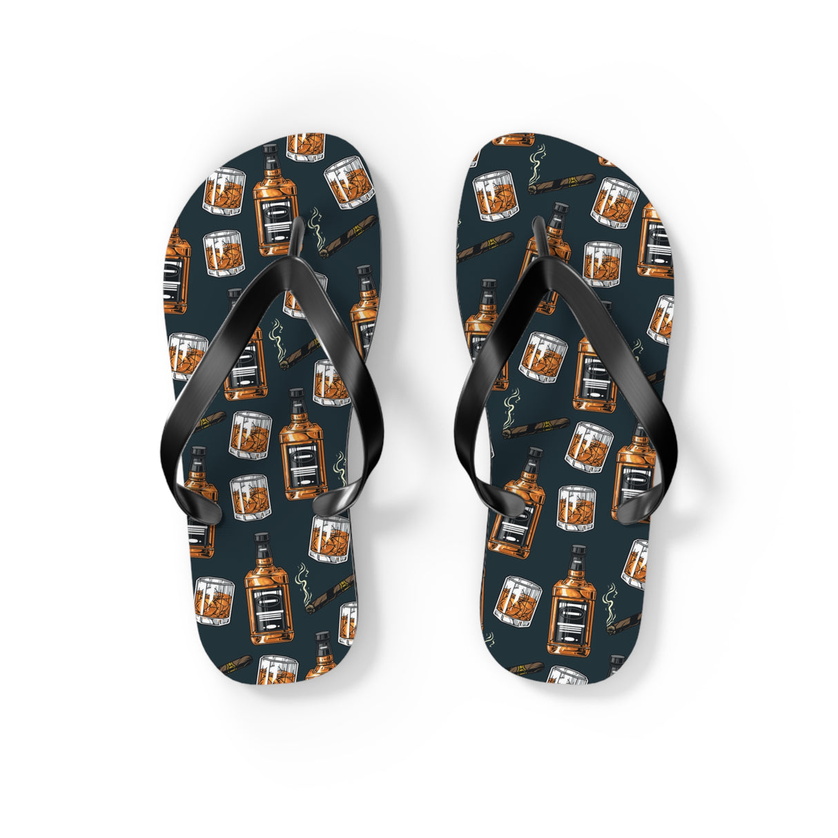 Cognac Flip Flops