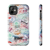 STUBBIE Phone Case for Apple iPhone - Travel Stamp Stubbie