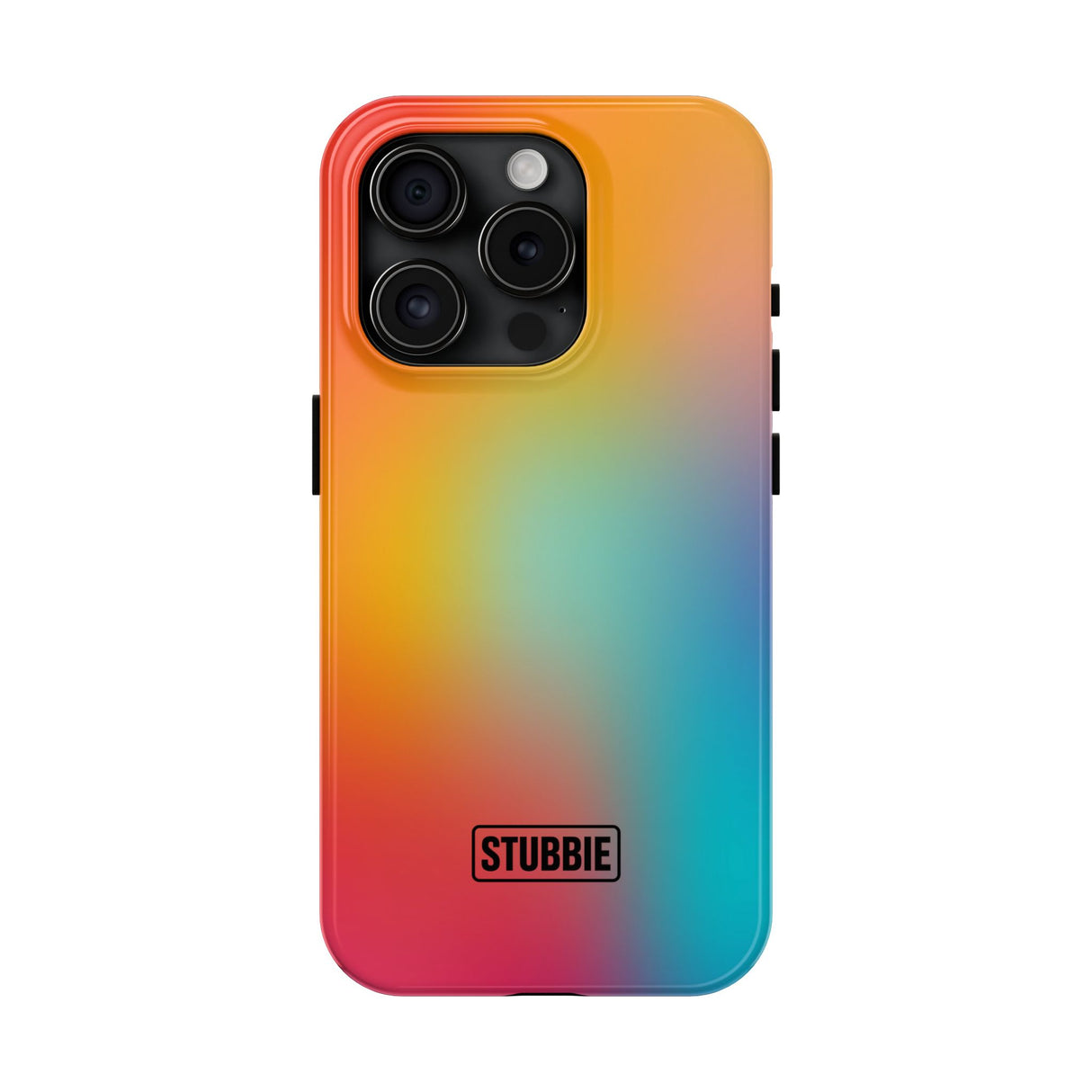 STUBBIE Phone Case for Apple iPhone - Rainbow Blue Stubbie