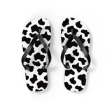 Cow Print Flip Flops