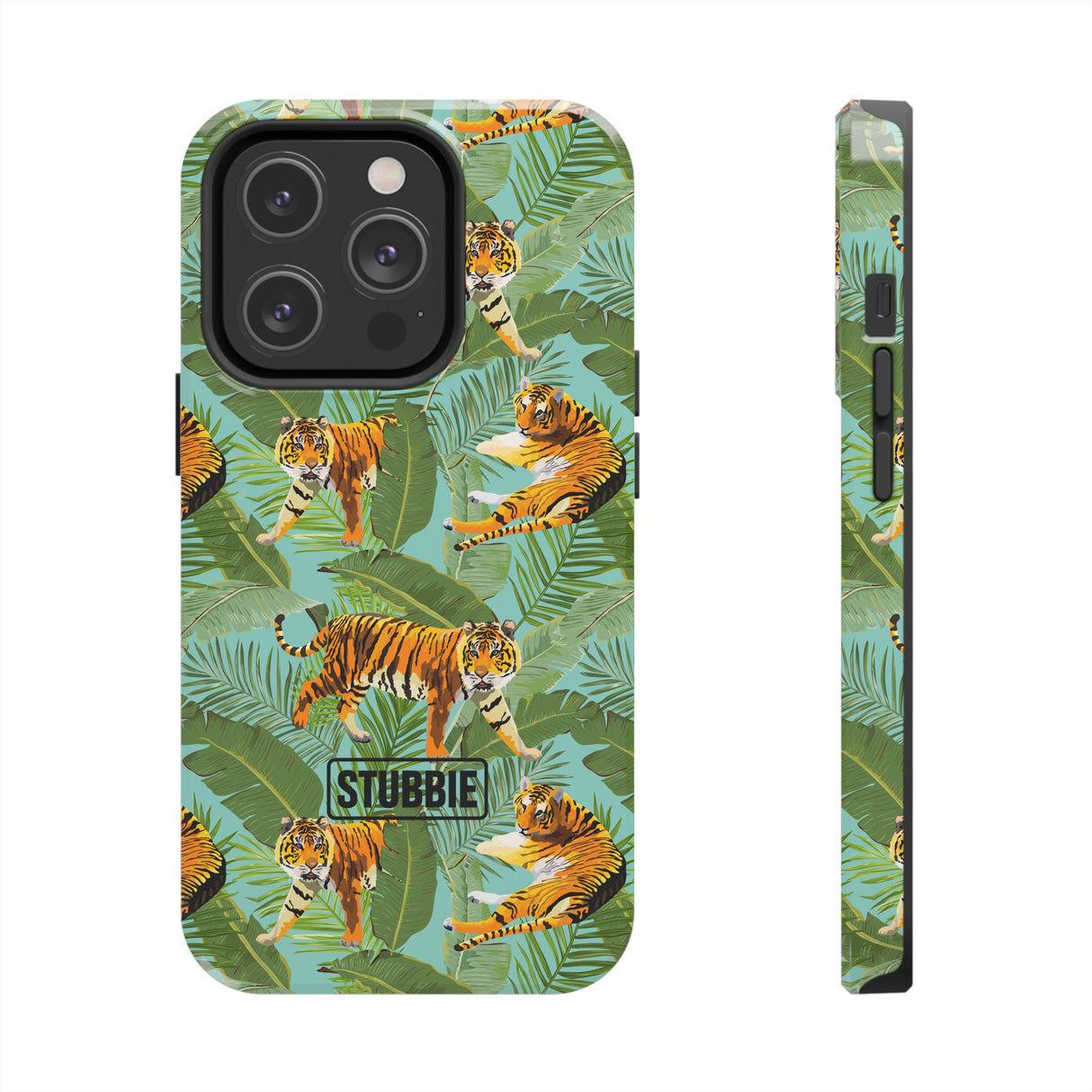 STUBBIE Phone Case for Apple iPhone - Jungle Tiger Stubbie