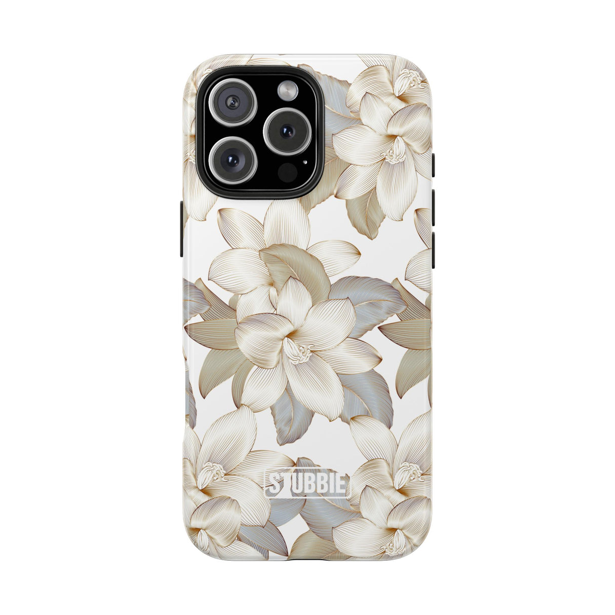 STUBBIE Phone Case for Apple iPhone - White Flowers Phone Case