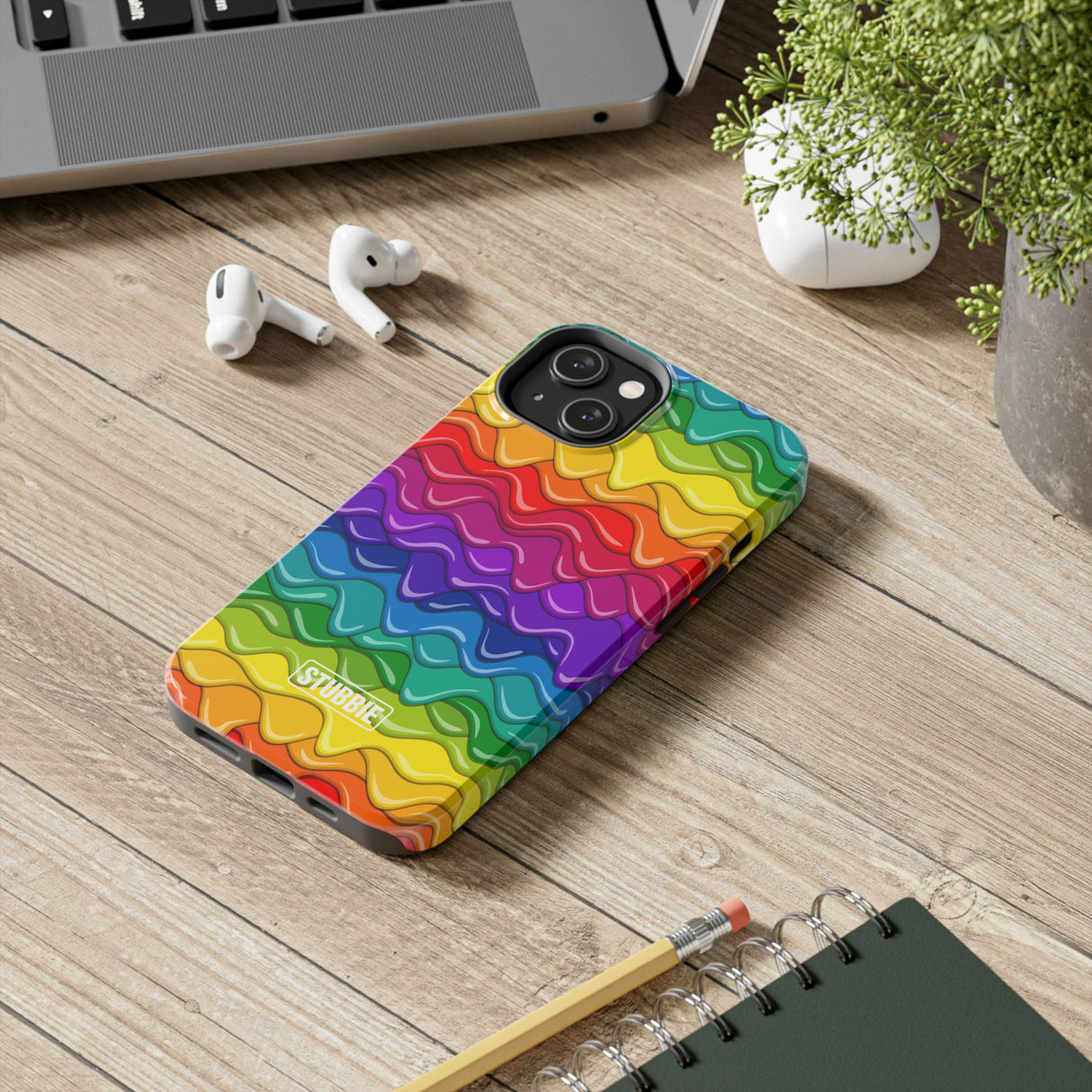 STUBBIE Phone Case for Apple iPhone - Rainbow Cake Phone Case