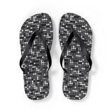 Black Sequin Flip Flops