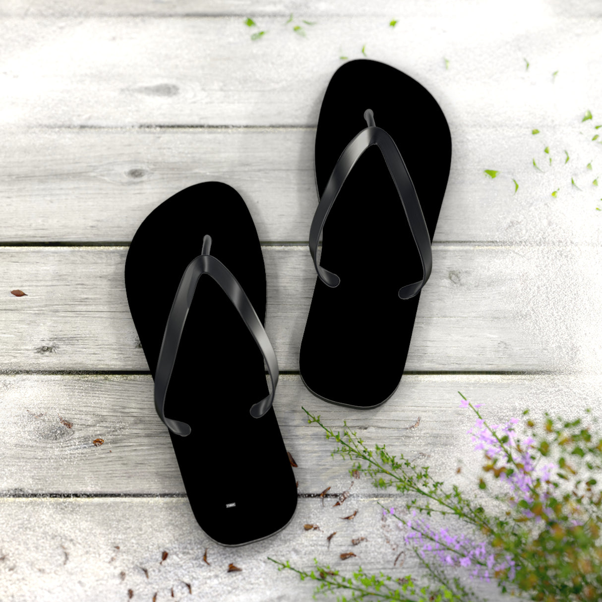 Black Flip Flops