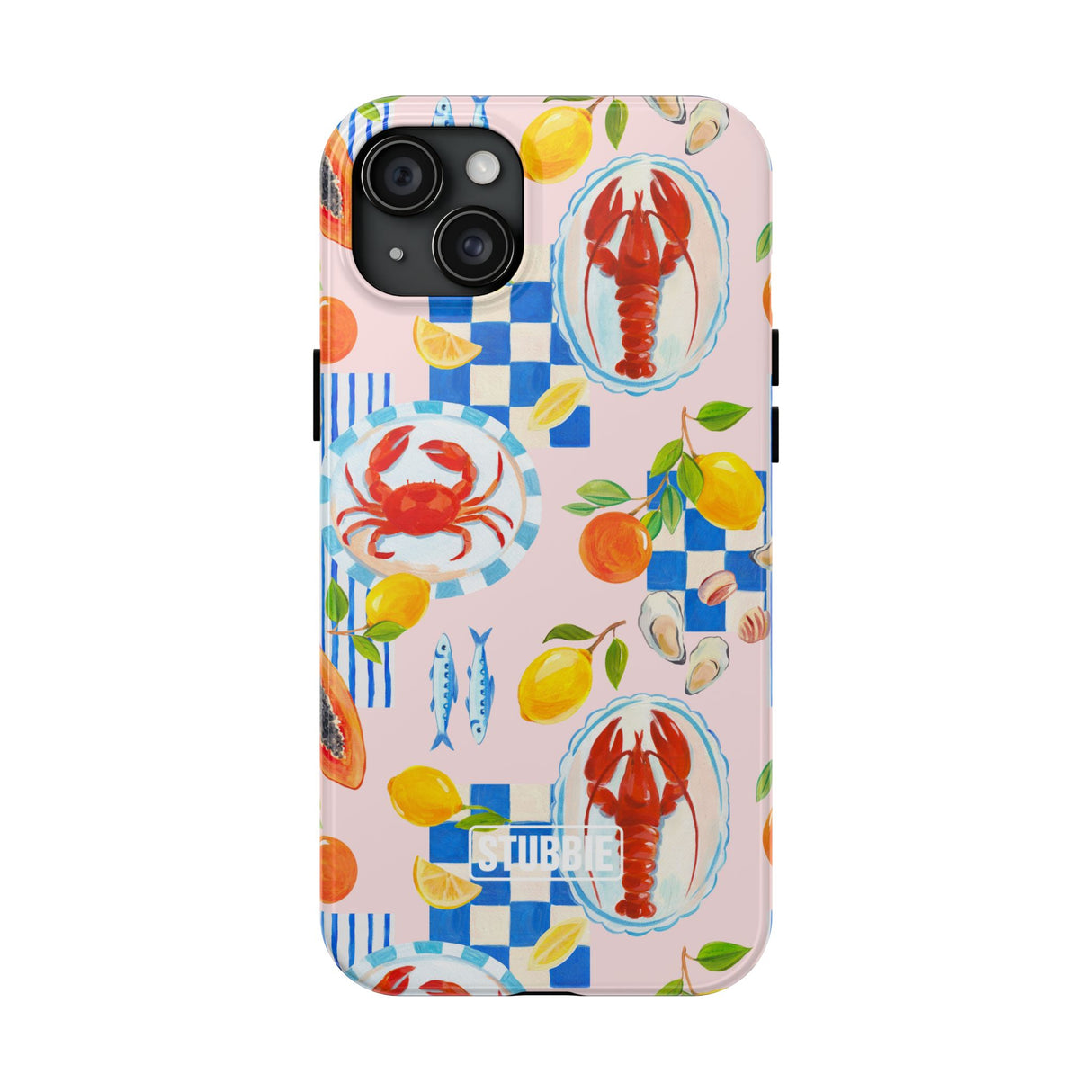 STUBBIE Phone Case for Apple iPhone - Italian Summer Seafood Stubbie