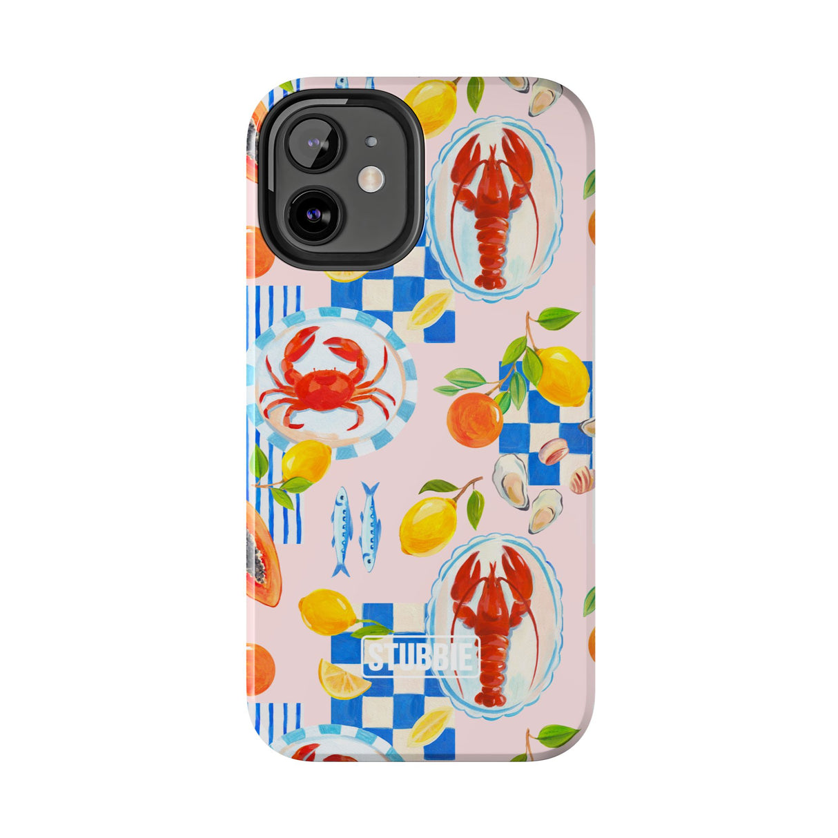 STUBBIE Phone Case for Apple iPhone - Italian Summer Seafood Stubbie