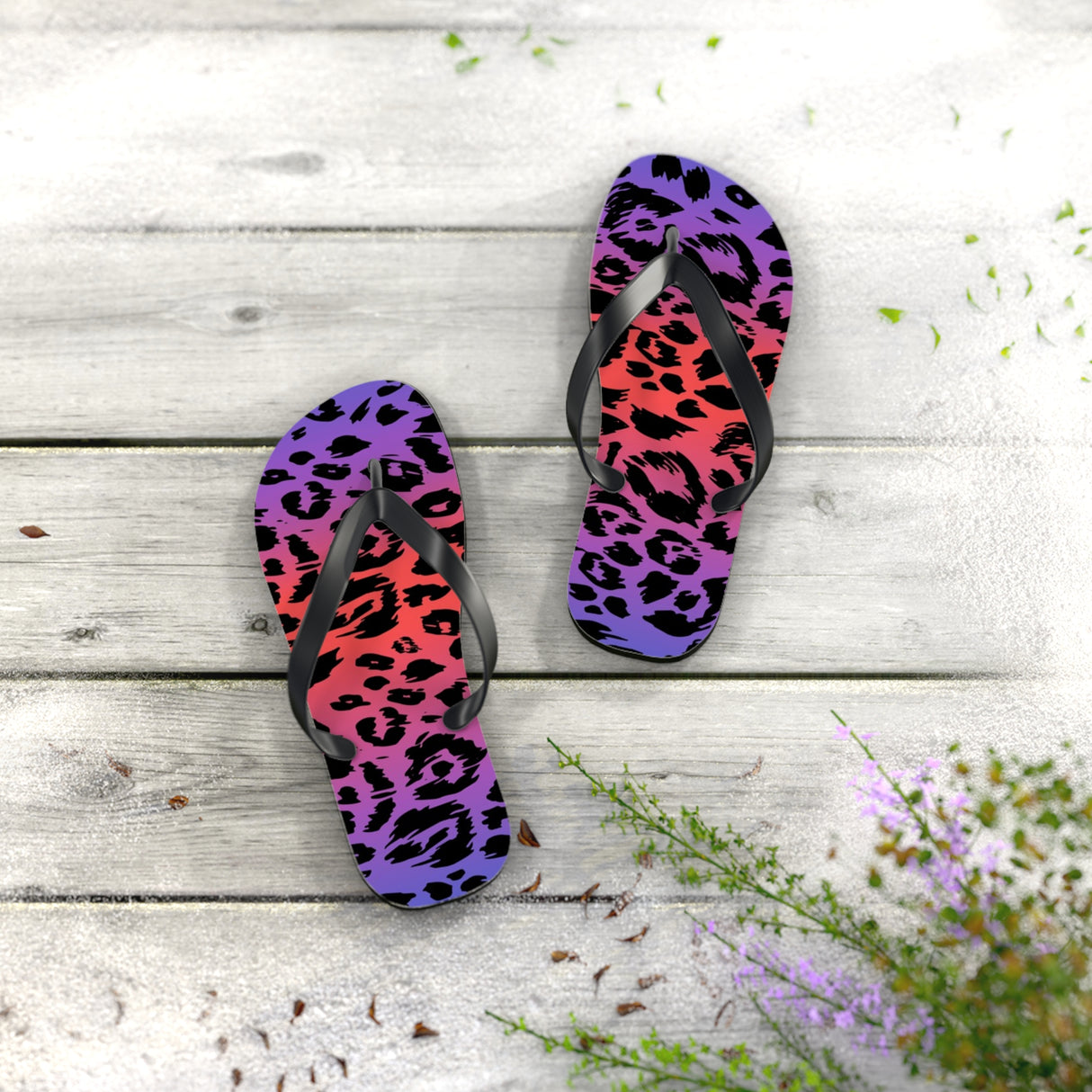 STUBBIE Flip Flops - Disco Leopard STUBBIE