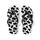 Cow Print Flip Flops