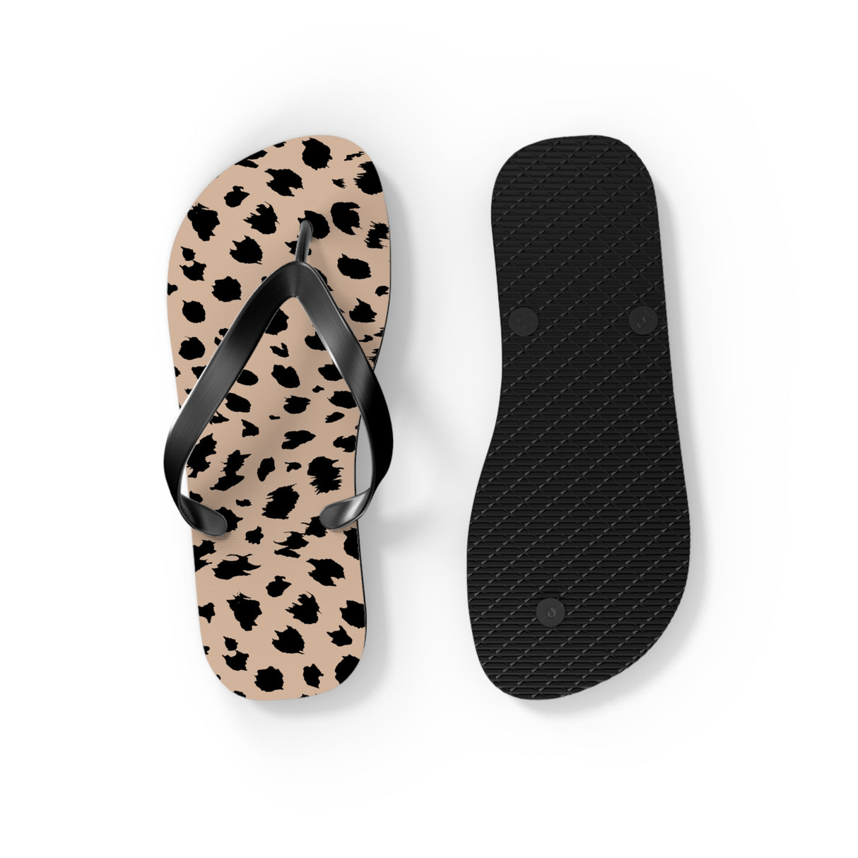 Cheetah Print Flip Flops