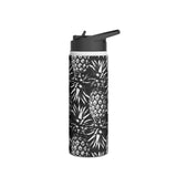 Black And White Stainless Steel Water Bottle