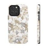 STUBBIE Phone Case for Apple iPhone - White Flowers Phone Case