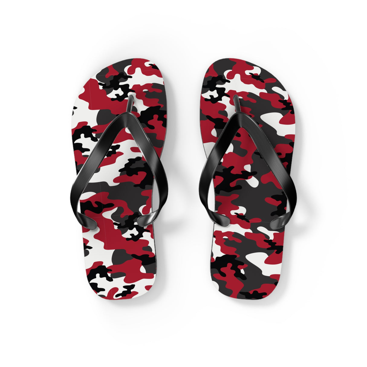 Red Camo Flip Flops