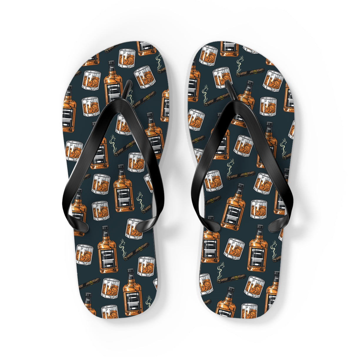 Cognac Flip Flops