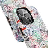 STUBBIE Phone Case for Apple iPhone - Travel Stamp Stubbie