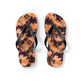 Orange Tie Dye Flip Flops