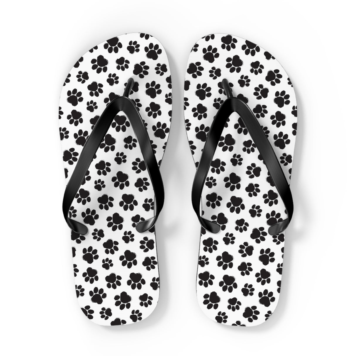 Paw Print Flip Flops