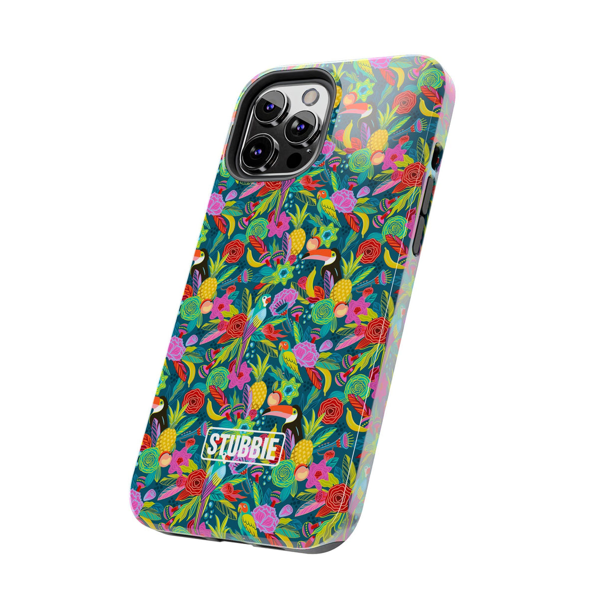 STUBBIE Phone Case for Apple iPhone - Hiding Jungle Birds Stubbie