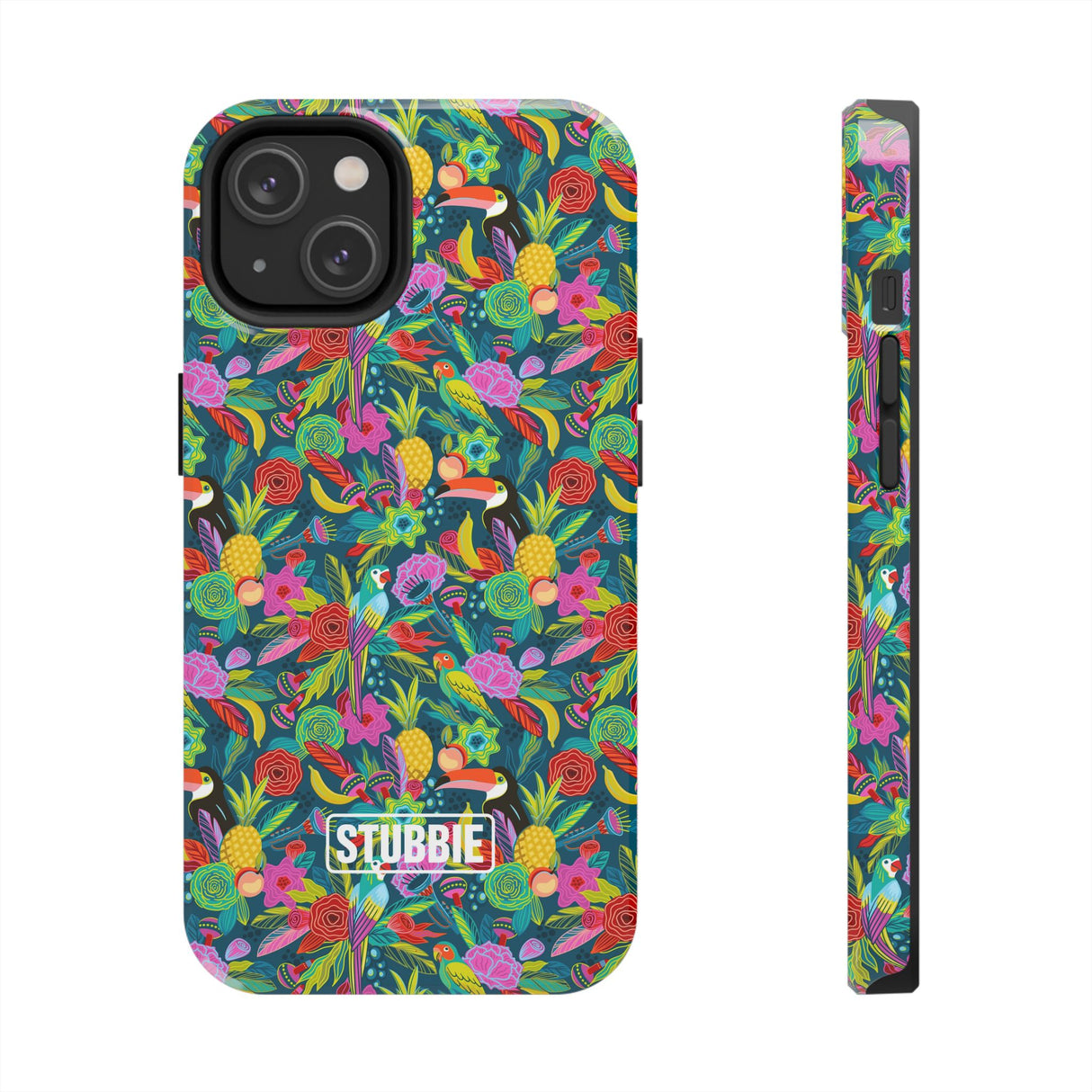STUBBIE Phone Case for Apple iPhone - Hiding Jungle Birds Stubbie