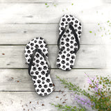 Paw Print Flip Flops
