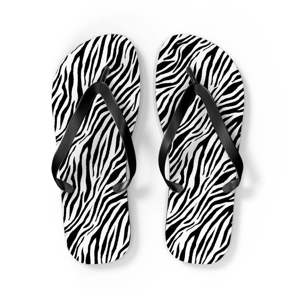 Zebra Flip Flops