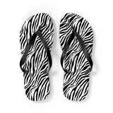 Zebra Flip Flops