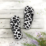 Cow Print Flip Flops