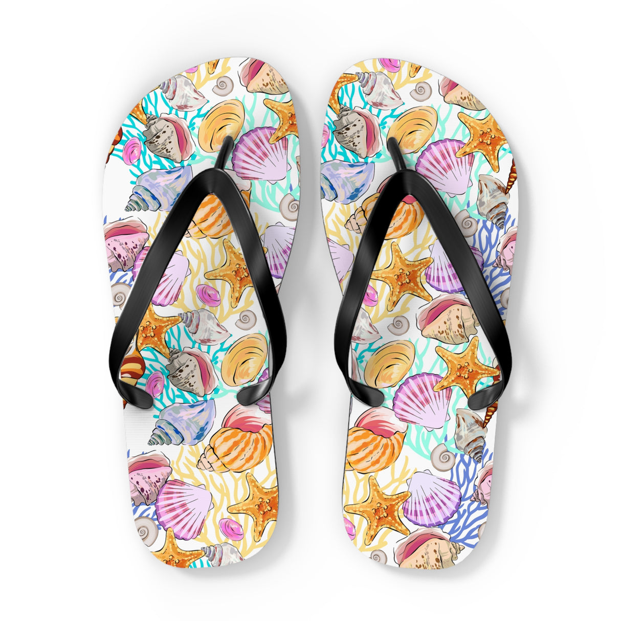 Flip Flops With Seashells