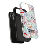 STUBBIE Phone Case for Apple iPhone - Travel Stamp Stubbie