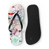 STUBBIE Flip Flops - Travel Stamp STUBBIE
