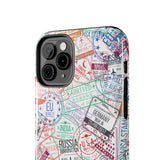 STUBBIE Phone Case for Apple iPhone - Travel Stamp Stubbie