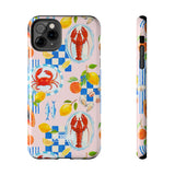 STUBBIE Phone Case for Apple iPhone - Italian Summer Seafood Stubbie