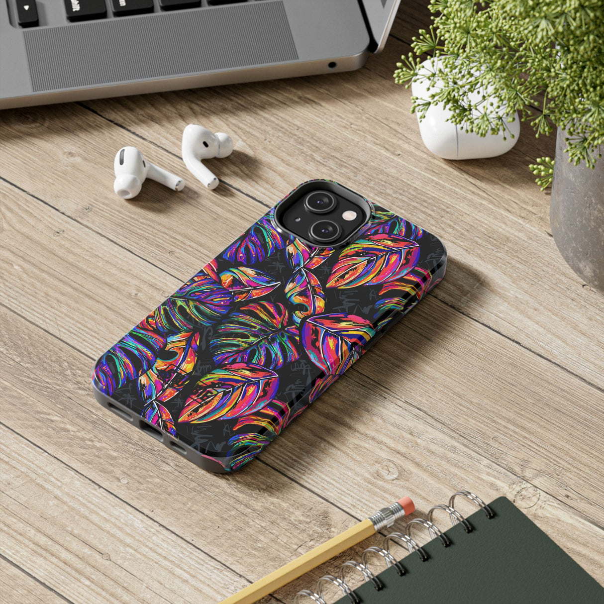 STUBBIE Phone Case for Apple iPhone - Rainbow Jungle Phone Case