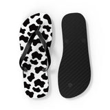 Cow Print Flip Flops