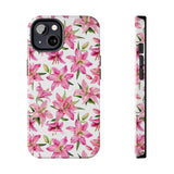 STUBBIE Phone Case for Apple iPhone - Pink Lily Flower Phone Case