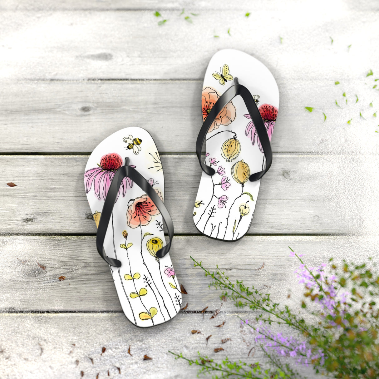 STUBBIE Flip Flops - Flower Garden STUBBIE