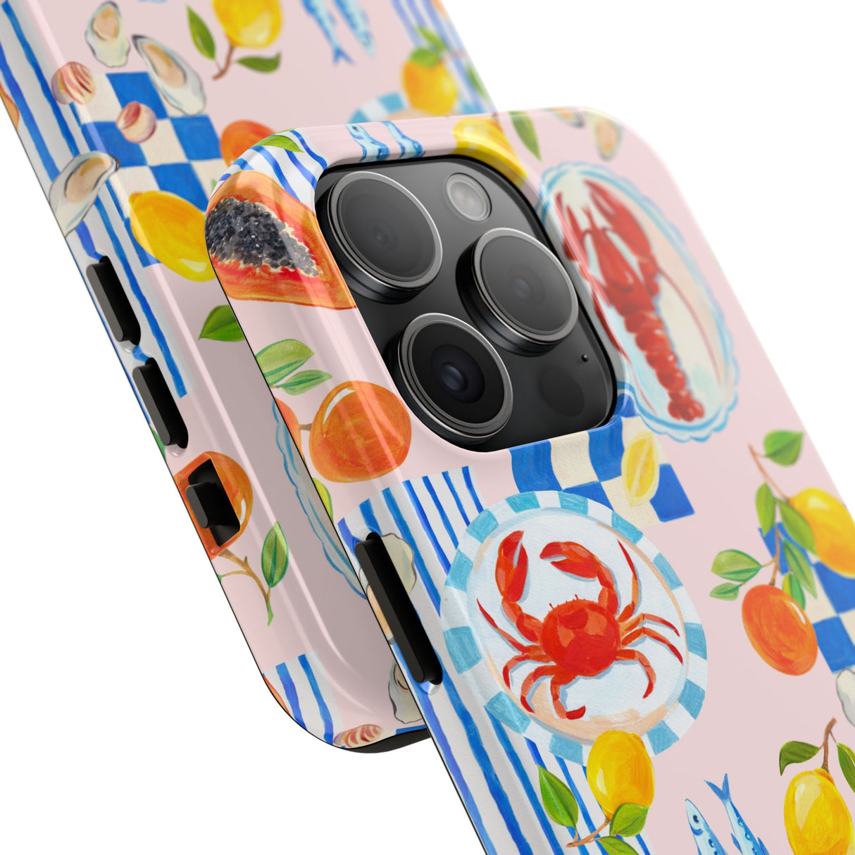 STUBBIE Phone Case for Apple iPhone - Italian Summer Seafood Stubbie