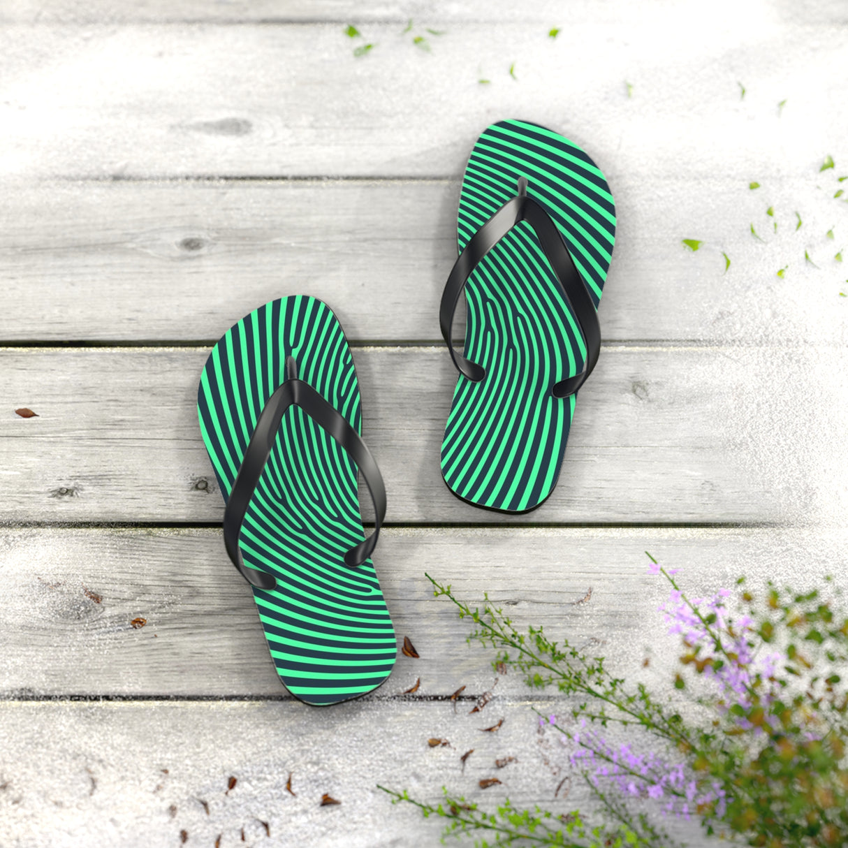 STUBBIE Flip Flops - Green Thumb STUBBIE