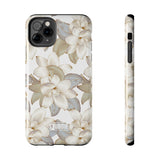 STUBBIE Phone Case for Apple iPhone - White Flowers Phone Case