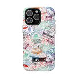 STUBBIE Phone Case for Apple iPhone - Travel Stamp Stubbie